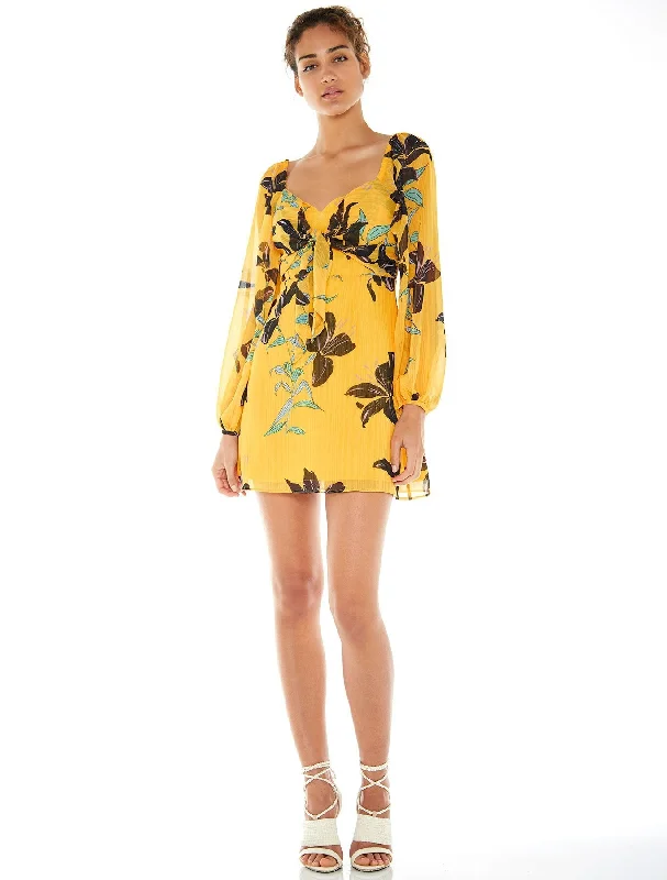 TALULAH-DAYLILY MINI DRESS Comfortable Boho Mini Dress