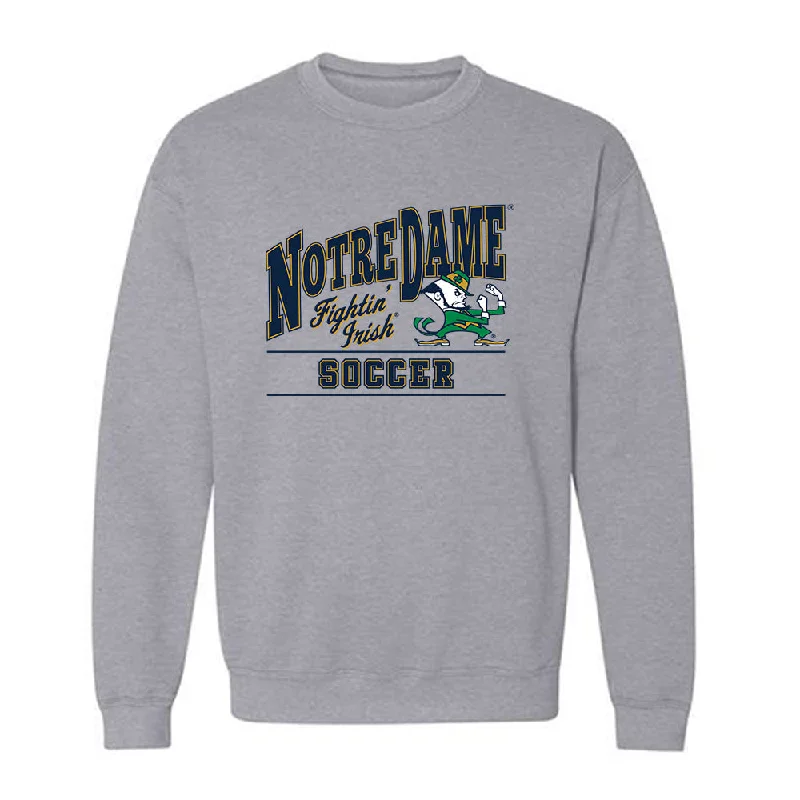 Notre Dame - NCAA Women's Soccer : Sonoma Kasica - Classic Shersey Crewneck Sweatshirt Hoodie with Hem Patch Decorative Personalized