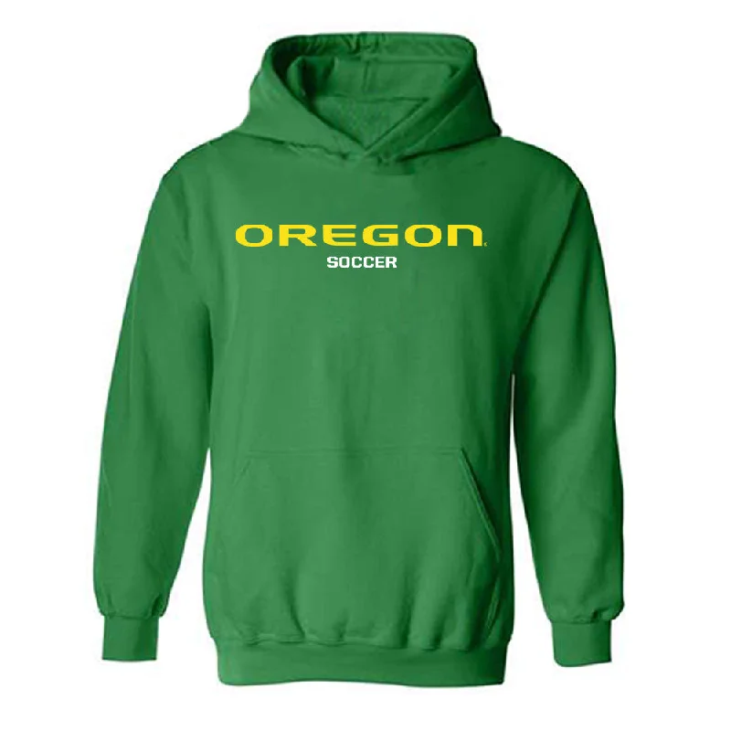 Oregon - NCAA Women's Soccer : Clotine Chase - Classic Fashion Shersey Hooded Sweatshirt Zip Hoodie Drawstring Kangaroo Pocket
