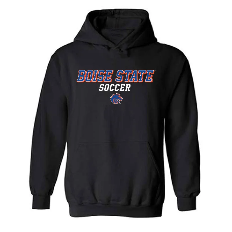 Boise State - NCAA Women's Soccer : Jillian Anderson - Classic Shersey Hooded Sweatshirt Hoodie with Ribbed Neckline Snug Warm