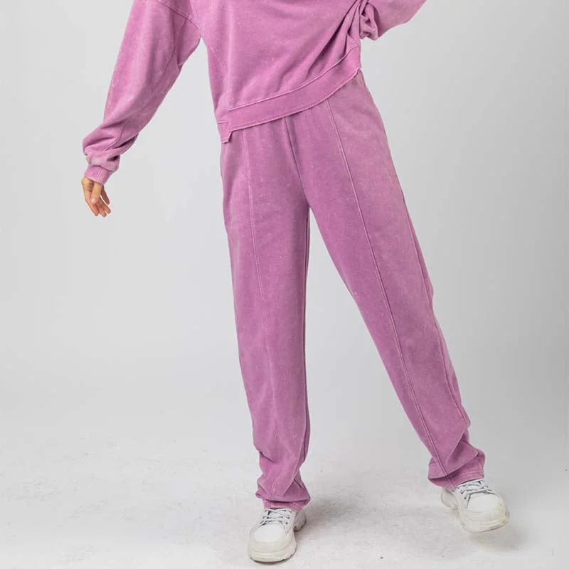 Washed Lounge Pant Relaxed Linen Pants