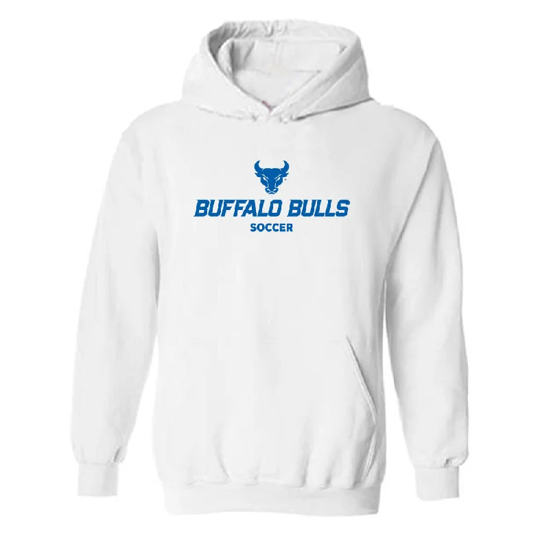 Buffalo - NCAA Women's Soccer : Julia Rocky - Hooded Sweatshirt Hoodie with Snap Buttons Easy Quick
