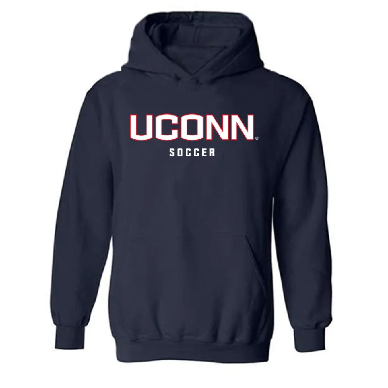 UConn - NCAA Women's Soccer : Alayna Taylor - Classic Shersey Hooded Sweatshirt Hoodie with Lace Feminine Delicate