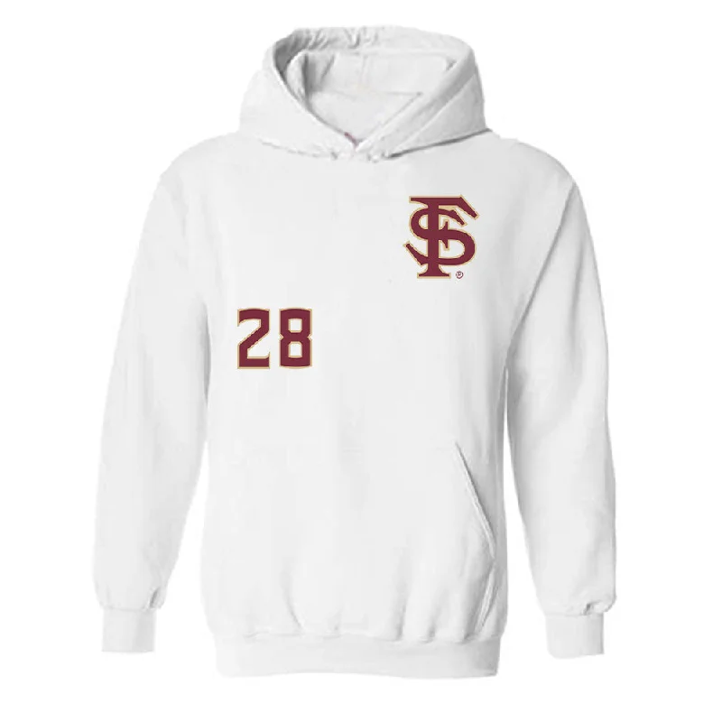 FSU - NCAA Women's Soccer : Solai Washington - Replica Shersey Hooded Sweatshirt Hoodie with Slit Hem Functional Movement