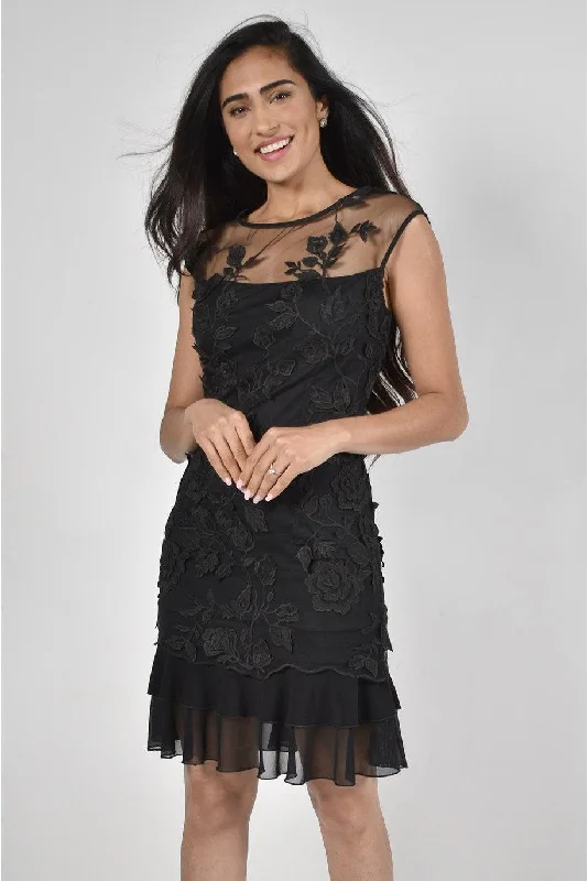 Lace Overlay Dress Halter Neckline Beach