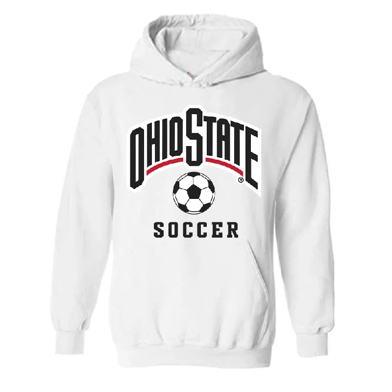 Ohio State - NCAA Women's Soccer : Molly Pritchard - Sports Shersey Hooded Sweatshirt Hoodie with Crew Neck Simple Timeless