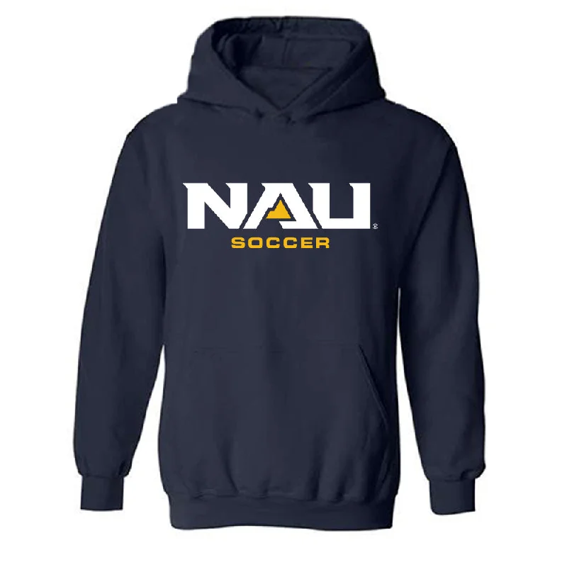 Northern Arizona - NCAA Women's Soccer : Kayla Howell - Classic Shersey Hooded Sweatshirt Hoodie with Exposed Zipper Edgy Industrial