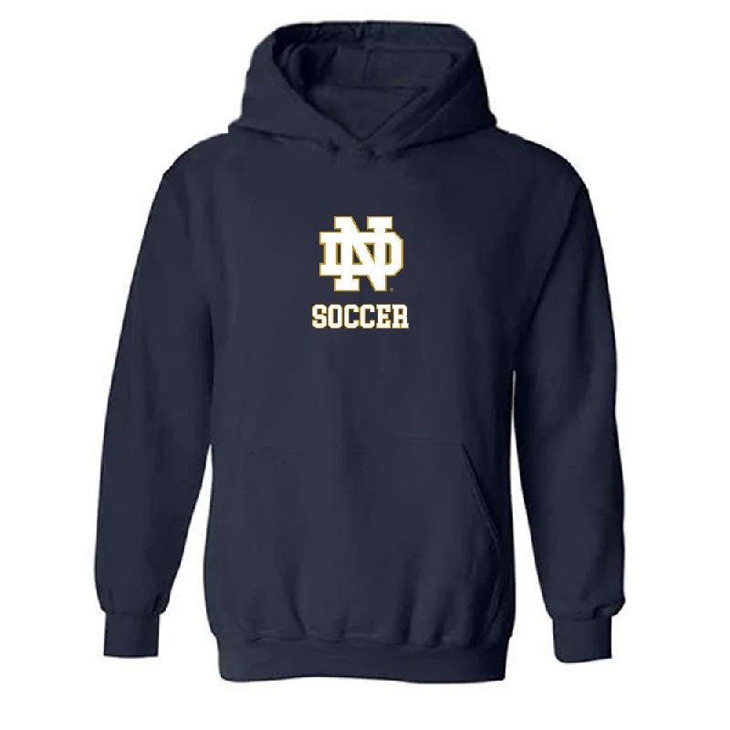 Notre Dame - NCAA Women's Soccer : Sonoma Kasica - Classic Shersey Hooded Sweatshirt Hoodie with Hem Raw Edge Edgy Unfinished
