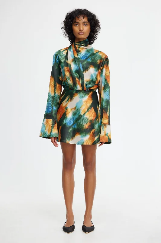 Jeffries Mini Dress in Capri Wallpaper Classic Floral Mini Dress