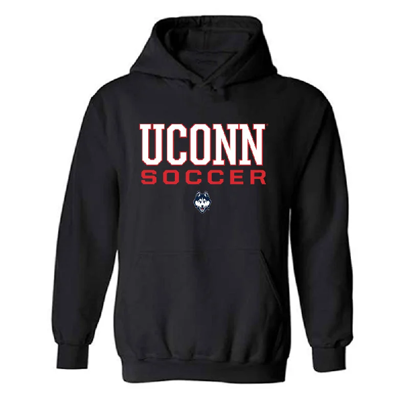UConn - NCAA Women's Soccer : Isabella Meadows - Classic Shersey Hooded Sweatshirt Hoodie with Color Block Contrast Stylish