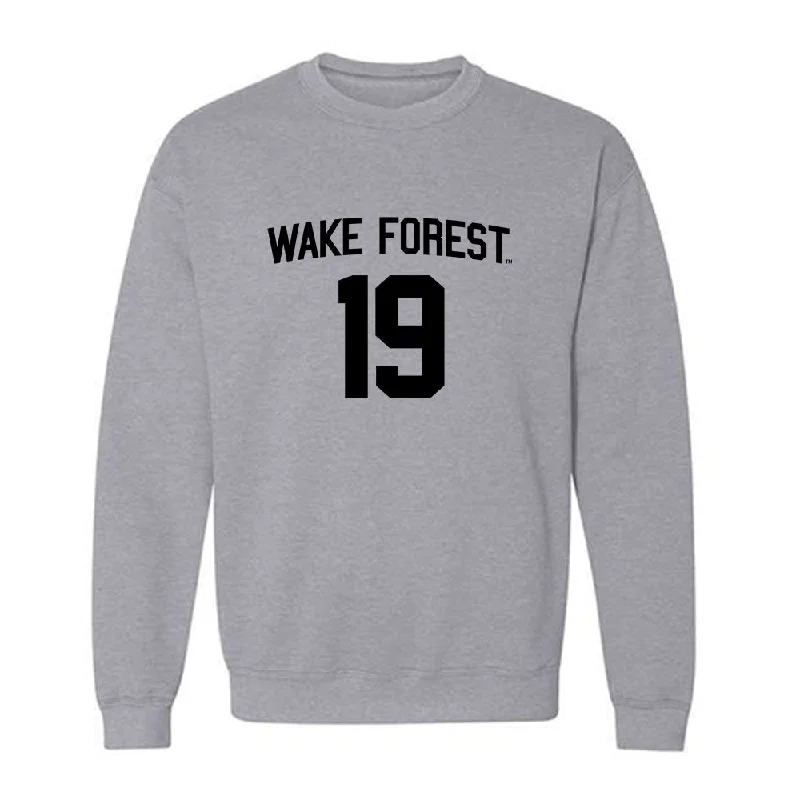 Wake Forest - NCAA Women's Soccer : Sierra Sythe - Generic Shersey Crewneck Sweatshirt Hoodie with Monochrome Minimalist Simple