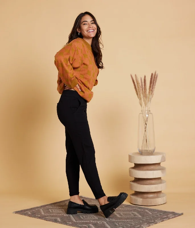 Sequoia Pant - Black Relaxed Lounge Trousers