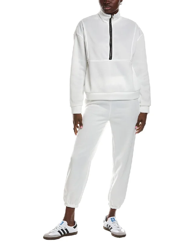 Lyra & Co 2Pc Top & Pant Set Cozy Full-Length Pants