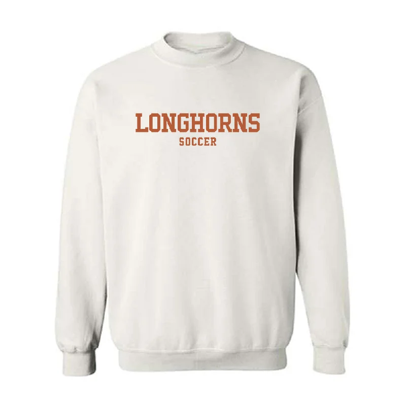 Texas - NCAA Women's Soccer : EmJ (Emily Jane) Cox - Classic Shersey Crewneck Sweatshirt Hoodie with Fur Luxurious Winter