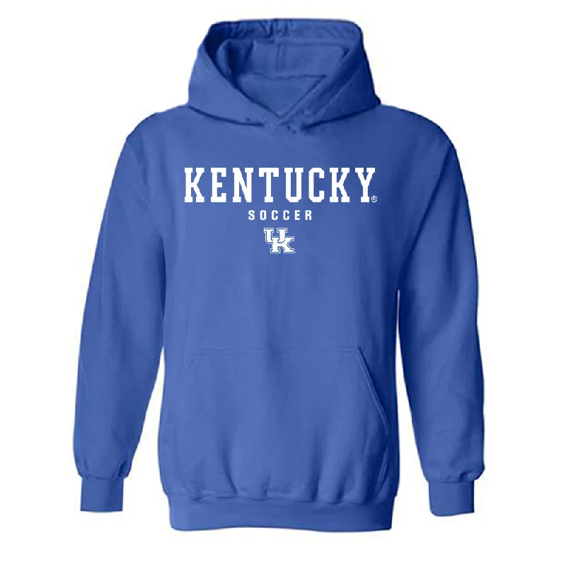 Kentucky - NCAA Women's Soccer : Michelle Moskau - Generic Shersey Hooded Sweatshirt Hoodie with Lining Warm Insulated