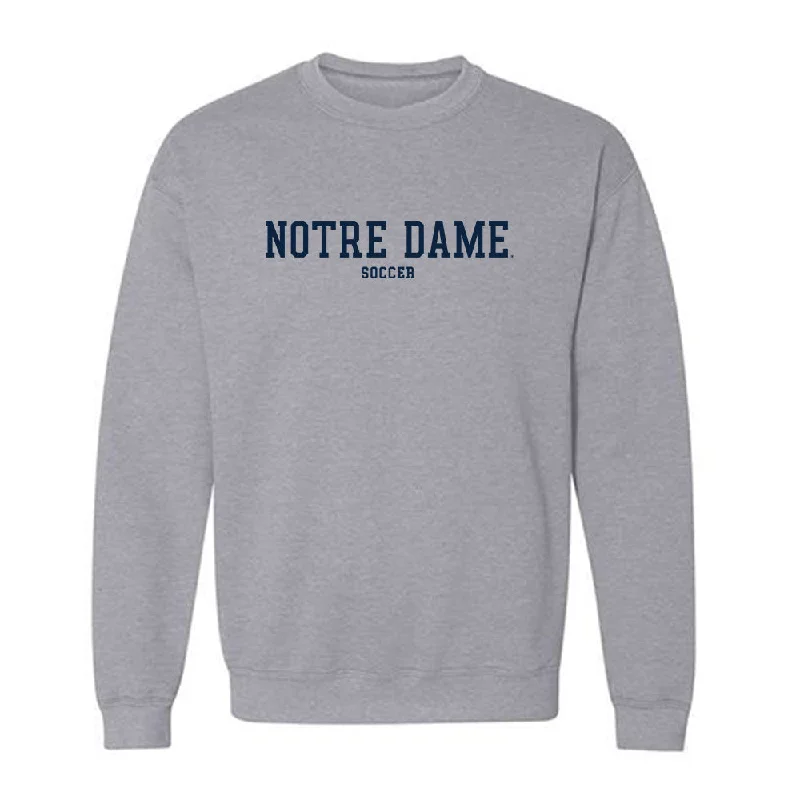 Notre Dame - NCAA Women's Soccer : Ellie Hodsden - Classic Fashion Shersey Crewneck Sweatshirt Hoodie with Button Classic Timeless