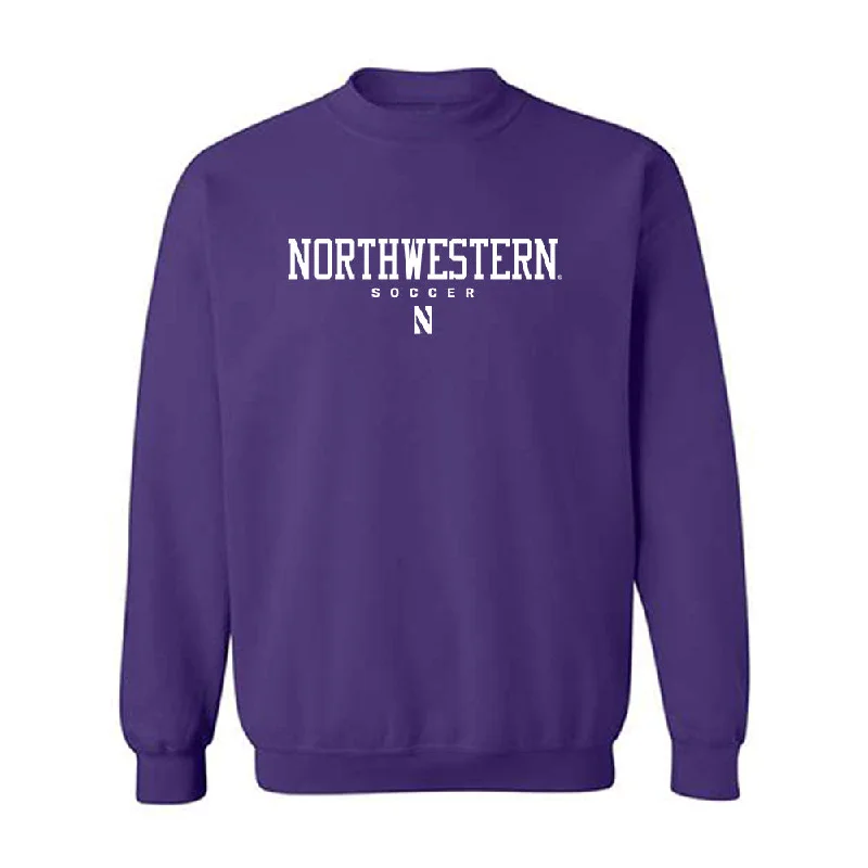 Northwestern - NCAA Women's Soccer : Kate Hennen - Classic Shersey Crewneck Sweatshirt Hoodie with Double Zipper Versatile Adjustable