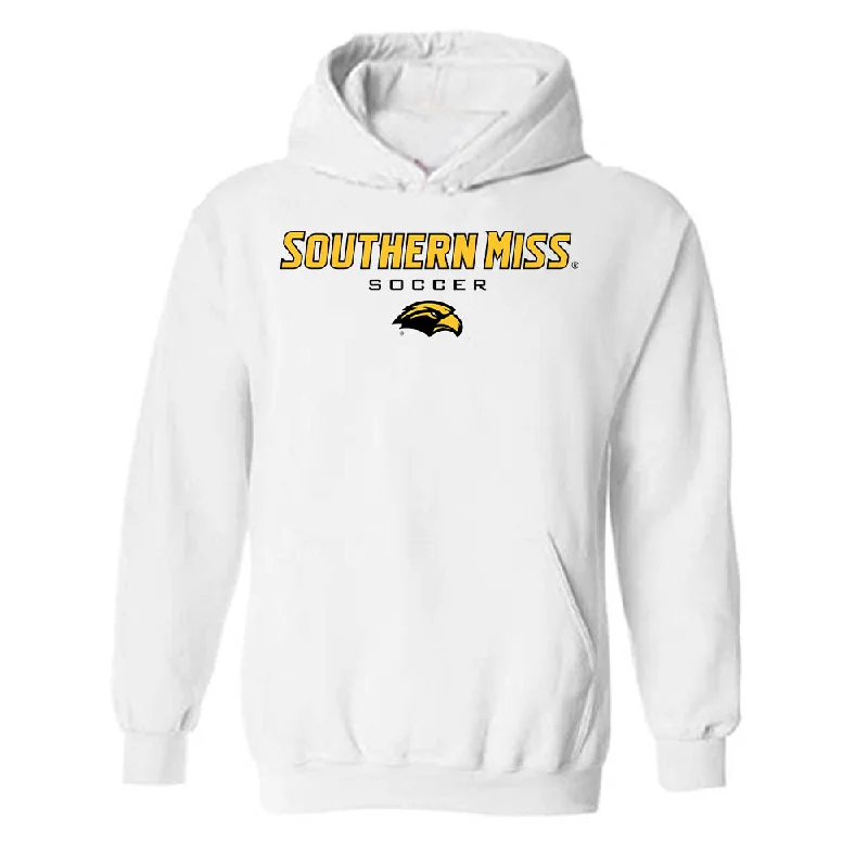 Southern Miss - NCAA Women's Soccer : Avery Aldrette - Classic Shersey Hooded Sweatshirt Graphic Hoodie Design Print