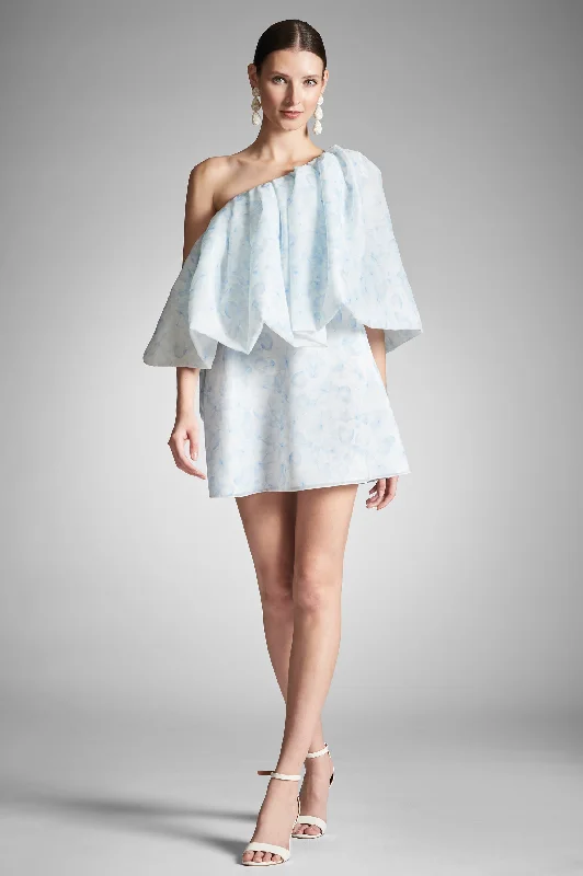 Chantal Dress - Blue Degrade Floral - Final Sale A-Line Day Work