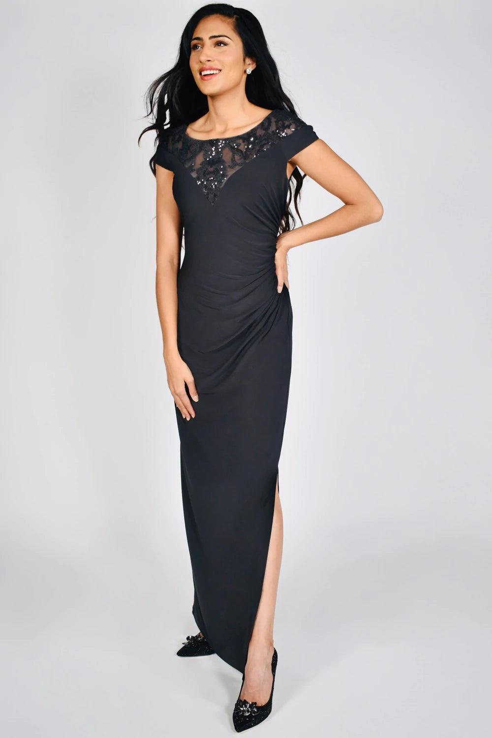 Sequin Neck Rouched Dress Tunics Handmade artisanal