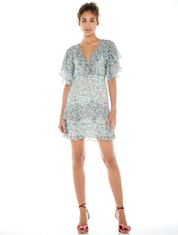 TALULAH-BOUQUET MINI DRESS Fashionable Off-Shoulder Mini Dress