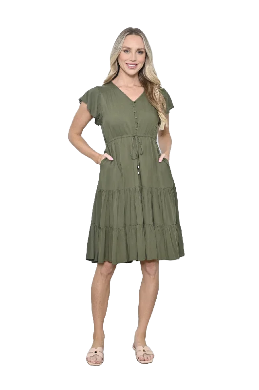 Aponi Dress Khaki Tunics Practical durable