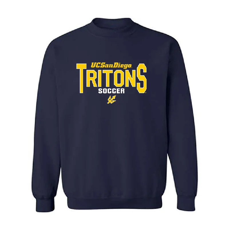 UCSD - NCAA Women's Soccer : Kathryn Harris - Crewneck Sweatshirt Hoodie with Metallic Shiny Futuristic
