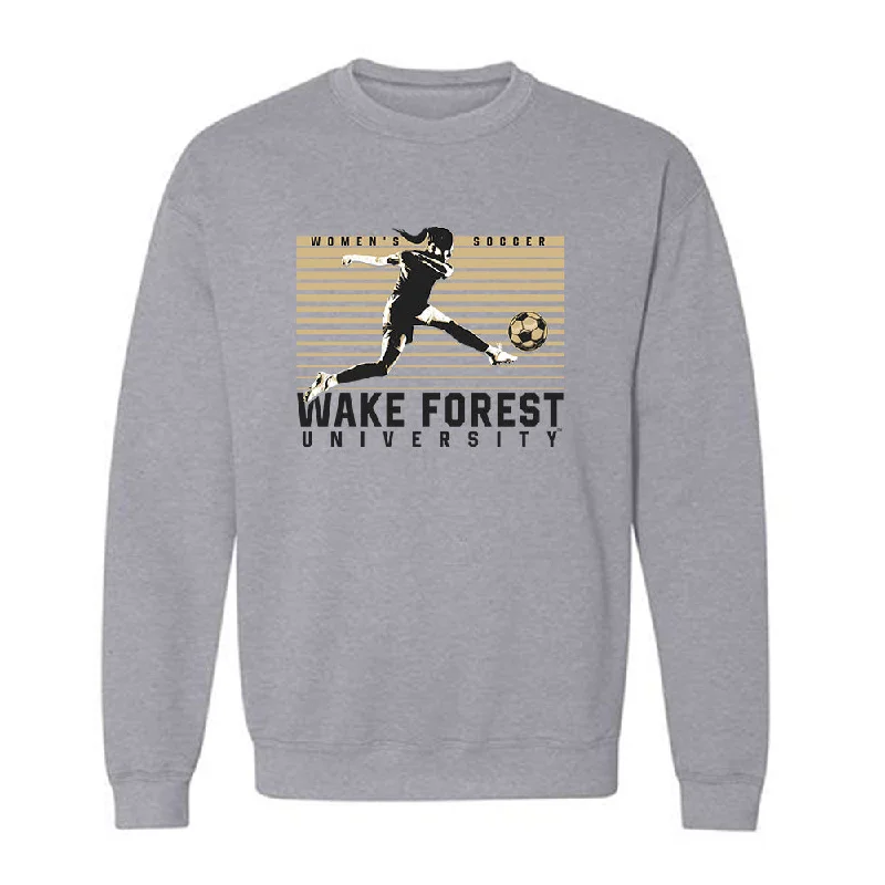 Wake Forest - NCAA Women's Soccer : Amaya Dawkins - Generic Sports Shersey Crewneck Sweatshirt Hoodie with Raw Hem Edgy Unfinished