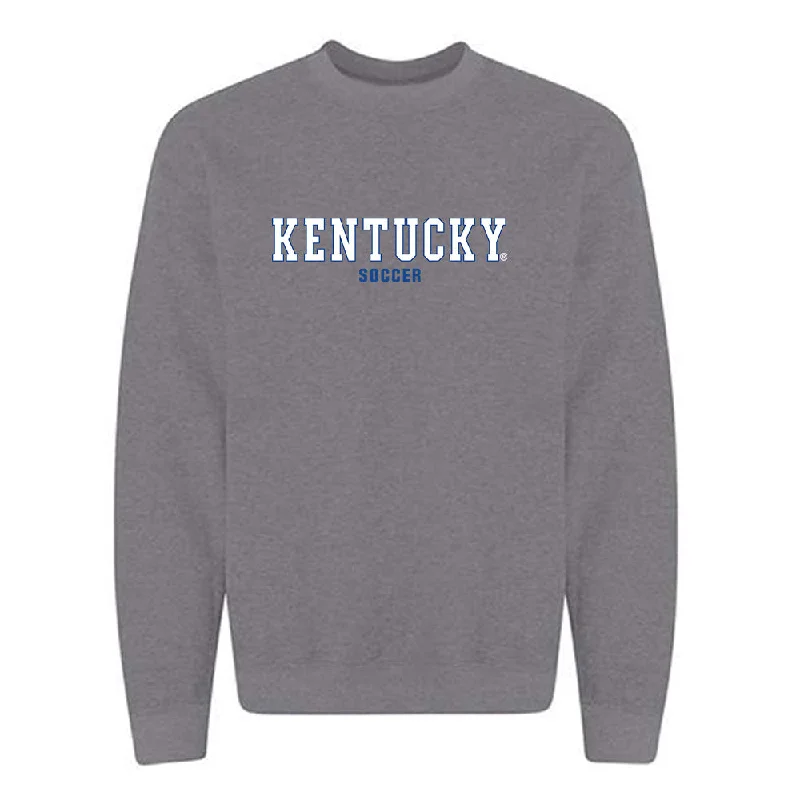 Kentucky - NCAA Women's Soccer : Ashley Mekitarian - Classic Fashion Shersey Crewneck Sweatshirt Hoodie with Hem Lace Feminine Delicate