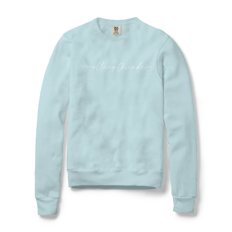 Women's Script Sweatshirt Hoodie with Logo Branding Identity