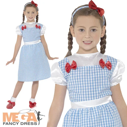 Girls Country Girl Dorothy Fairy Tale Book Day Fancy Dress Costume Tunics Sophisticated sleek