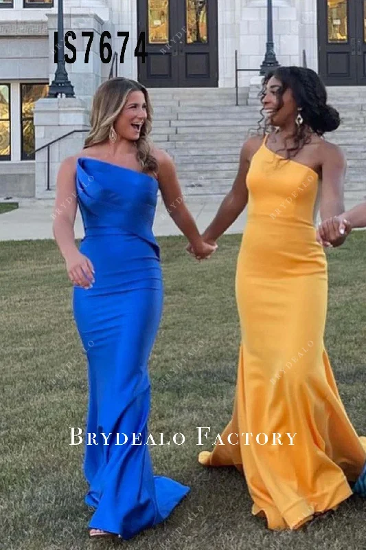 Homecoming Dress | Ocean Blue Strapless Mermaid Formal Gown Tunics Stylish elegant