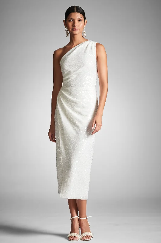 Phoebe Dress - Ivory Sequins - Final Sale empire Waist empire