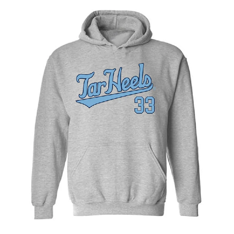 UNC - NCAA Women's Soccer : Olivia Thomas - Classic Shersey Hooded Sweatshirt Hoodie with Monochrome Minimalist Simple