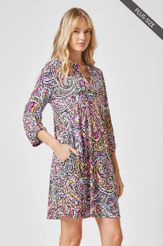 Lizzy Black Multi Dress sweetheart Neckline Romantic