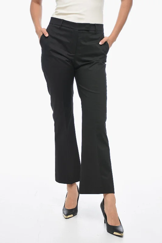QL2 Cropped Fit NELLIE Pants with Bootcut Bottom 44 Italian size Soft Sweatpants Style