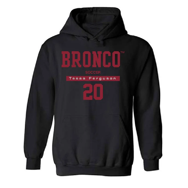 SCU - NCAA Women's Soccer : Tessa Ferguson - Classic Fashion Shersey Hooded Sweatshirt Hoodie with Emblem Brand Identity
