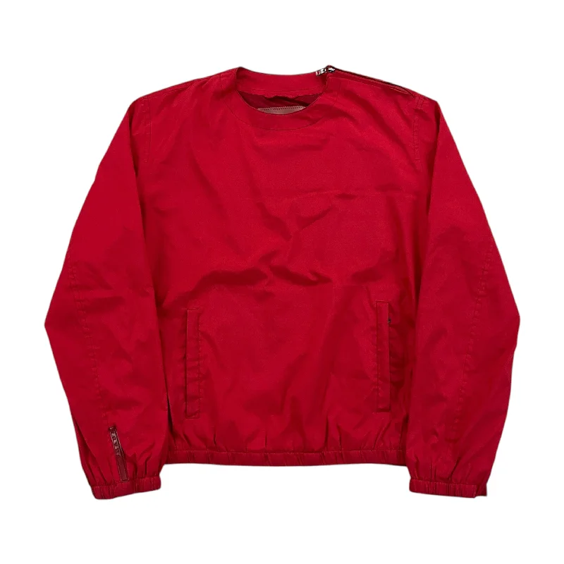 Prada Nylon 00s Sweatshirt - Women/L Hoodie Jacket Zipper Layering