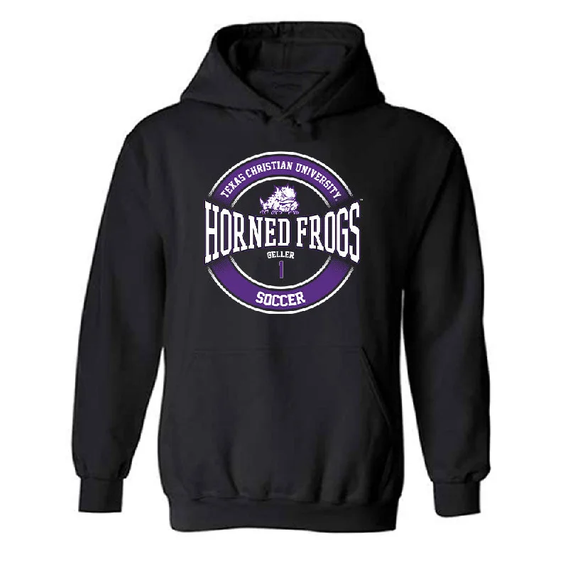 TCU - NCAA Women's Soccer : Olivia Geller - Classic Fashion Shersey Hooded Sweatshirt Hoodie with Button Placket Classic Preppy