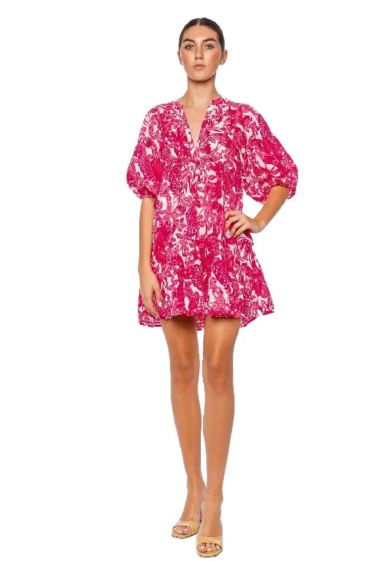 Aria Pink Jengel Mini Dress Stylish Plaid Mini Dress