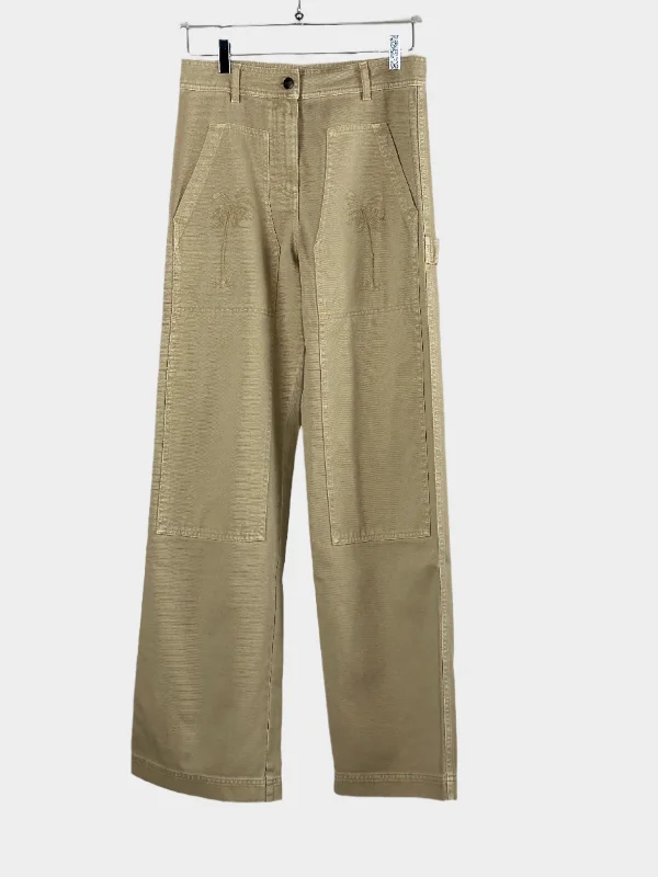 Bull Denim Cargo Pants Comfortable Maternity Pants