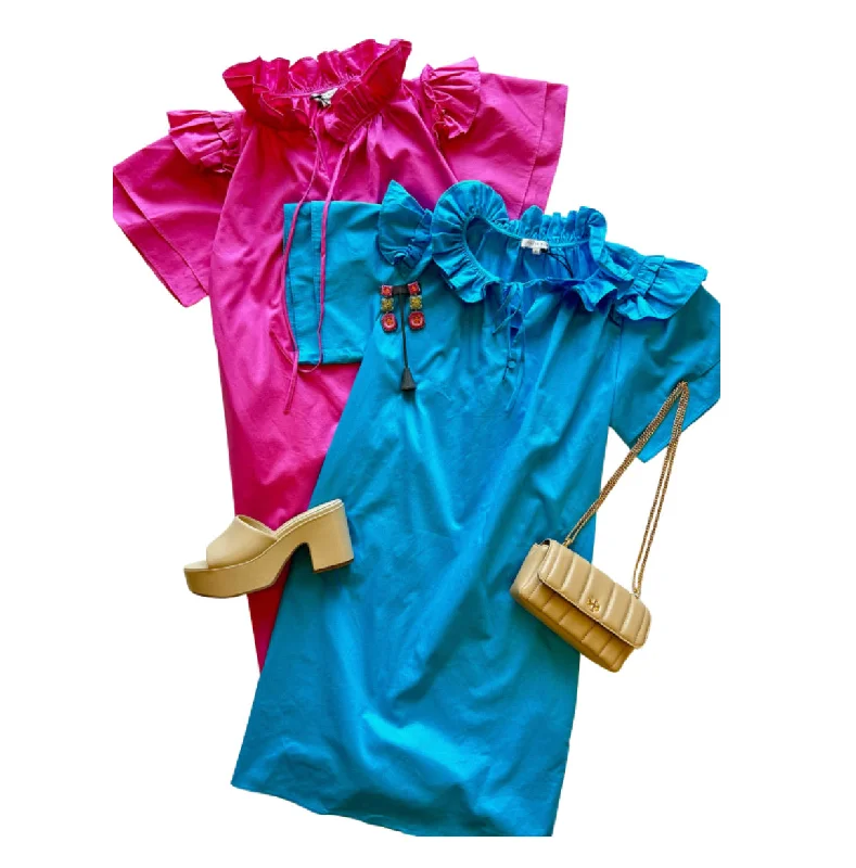 St. Martin Mini Dress in Ocean Cozy Jersey Mini Dress