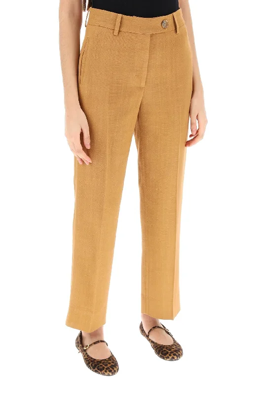 Blaze Milano Santana Peanut Nana Cropped Tailoring Pants Slim-Fit Khaki Pants