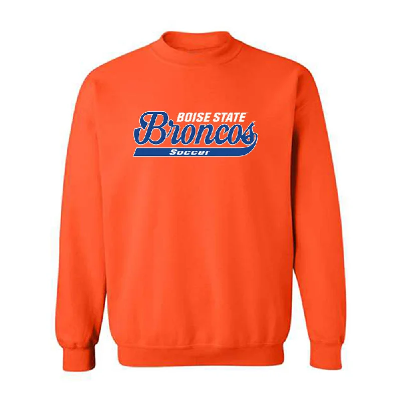 Boise State - NCAA Women's Soccer : Jillian Anderson - Classic Shersey Crewneck Sweatshirt Hoodie with Rolled Sleeves Casual Relaxed