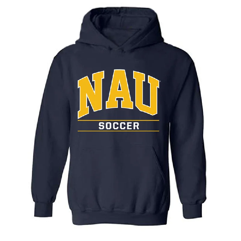 Northern Arizona - NCAA Women's Soccer : Hollynn Hunter - Classic Shersey Hooded Sweatshirt Hoodie with Zipper Placket Modern Functional