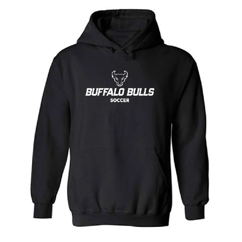 Buffalo - NCAA Women's Soccer : Carolyn Hinkle - Hooded Sweatshirt Hoodie with Side Slits Relaxed Casual