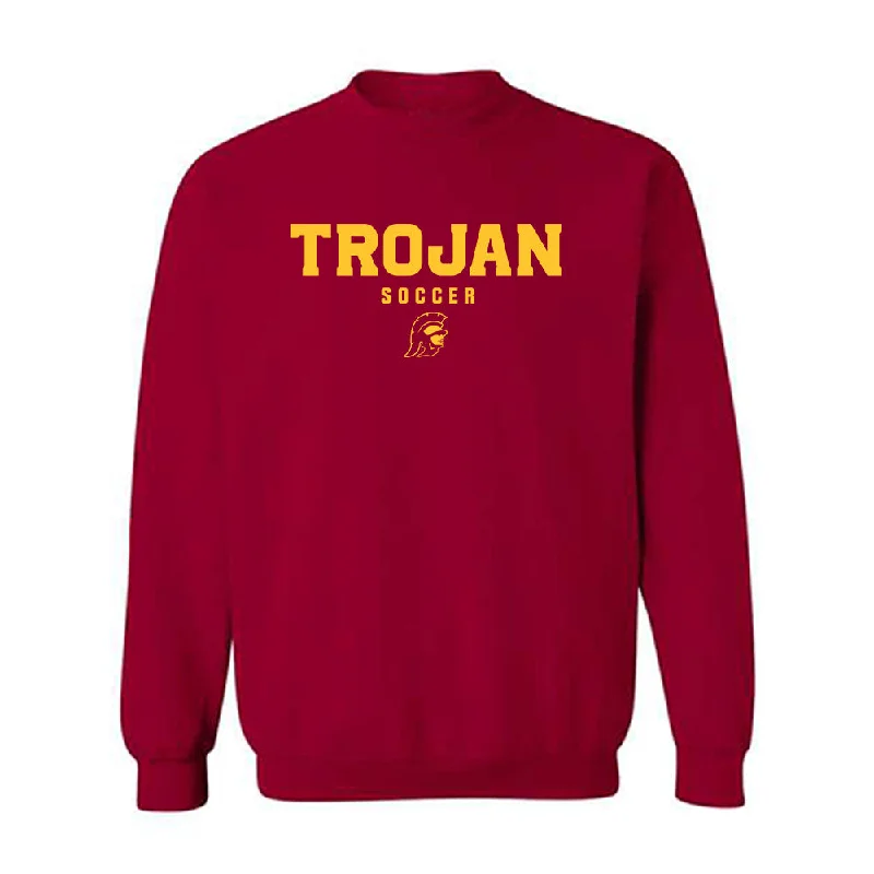 USC - NCAA Women's Soccer : Lily Biddulph - Classic Shersey Crewneck Sweatshirt Hoodie with Hem Contrast Bold Stylish