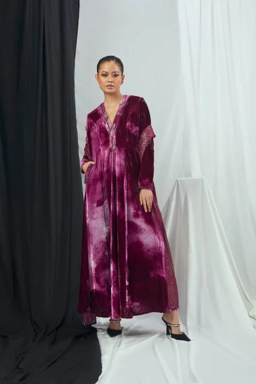 Embriodered Anarkali with Pants and Dupatta Casual Drawstring Pants
