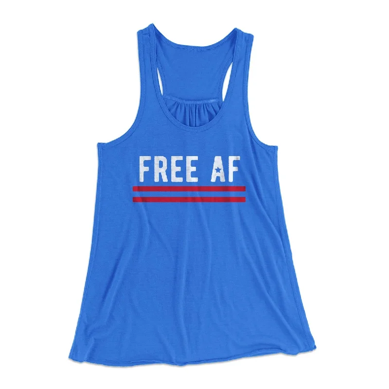 Free AF Women's Flowey Tank Top low neck tank