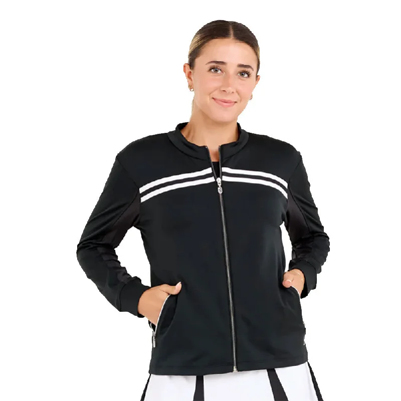 Sofibella Monochrome Womens Tennis Jacket Wool Jacket Cashmere Jacket Tweed Jacket